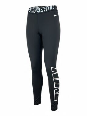 Nike Pro Warm Compression Tight Leggings Unisex Pants Yoga Logo Spellout